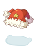 Twin Pom Santa Hat