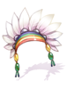 Costume Indian Feather Headbe