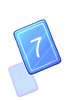 Blue 7 Card